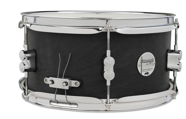 PDP PDSN0612BWCR Concept Snare 6”x12” - Black Wax — Side 1