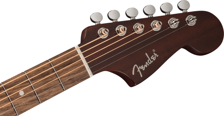 Fender California Deluxe Redondo Acoustic Electric Cutaway Guitar - Sherwood Green headstock