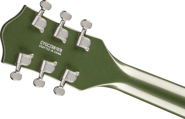 Gretsch G5622 Electromatic Center Block Double-Cut with V-Stoptail Electric Guitar - Olive Metallic headstock, back