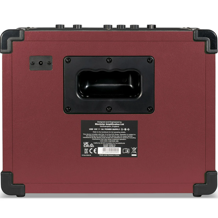 Blackstar 'Limited Edition' ID Core 10 V4 Electric Guitar Amp - Oxblood Red — back view