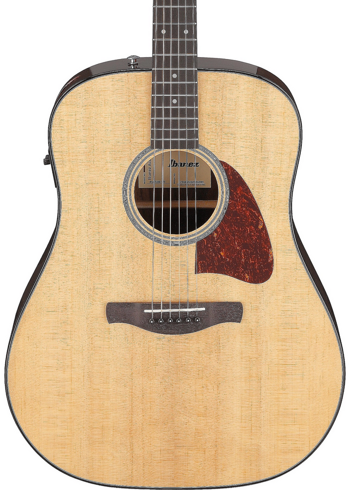 Ibanez Advanced Acoustic AAD58E Acoustic Electric Guitar - Natural High Gloss — Three quarter front 1