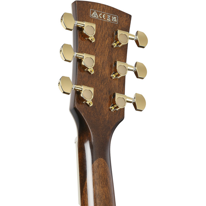 Ibanez AC391CEBKH Artwood Series Acoustic Electric Guitar - Black High Gloss headstock, back