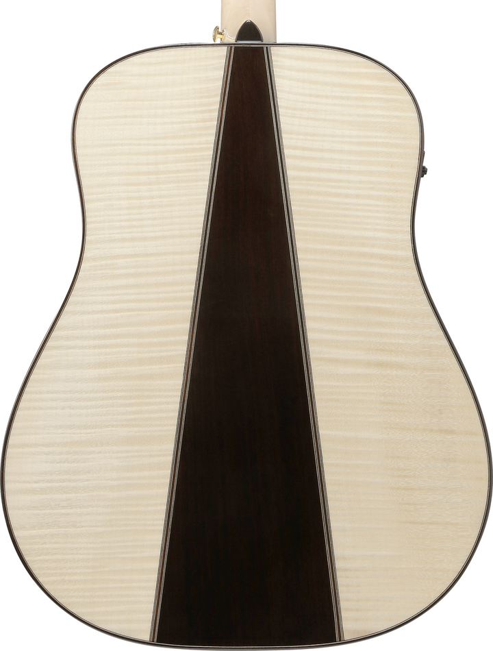 Ibanez AAD371EATW Advanced Acoustic Series Acoustic Guitar - Antique White — Three quarter back 1