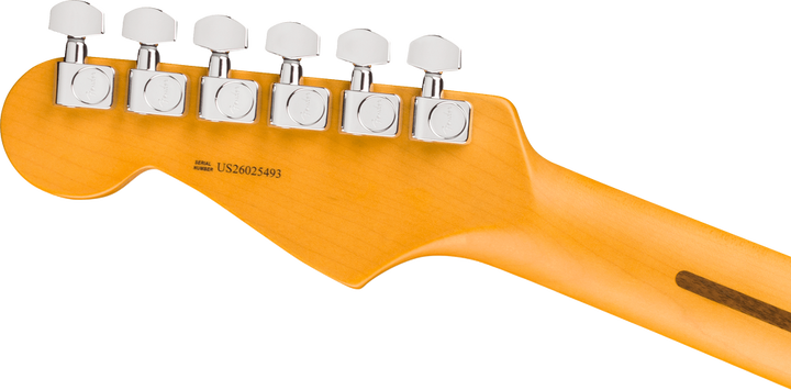 Fender American Professional Stratocaster HSS Electric Guitar - Dark Night headstock, back