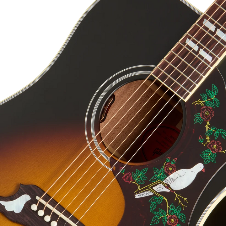 Gibson Dove Mahogany Acoustic Guitar - Satin Vintage Sunburst — Detail 1
