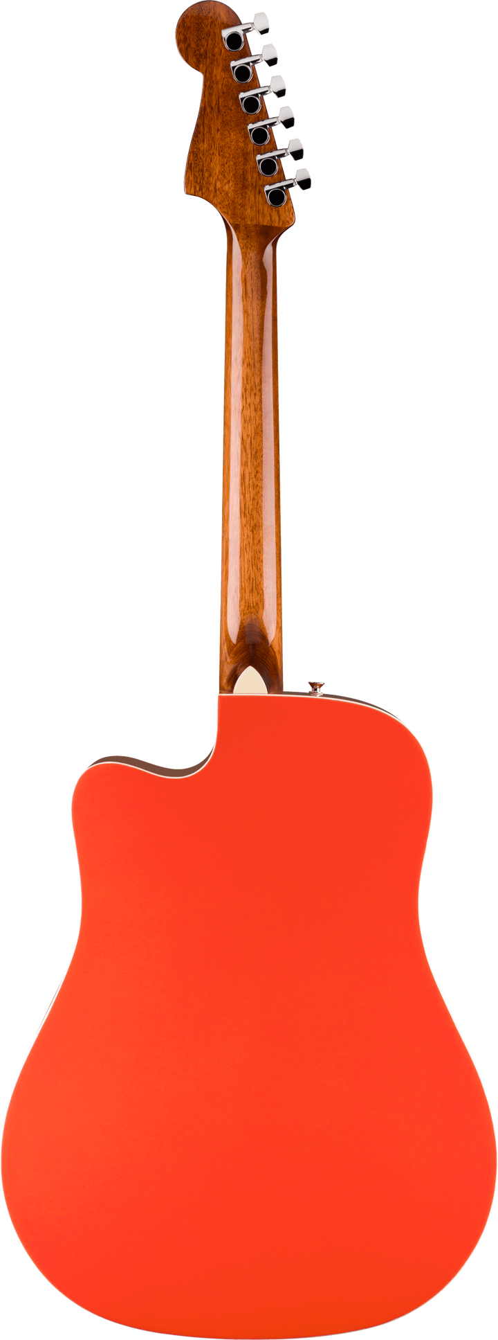 Fender California Standard Redondo CE Acoustic Electric Guitar - Fiesta Red — back view