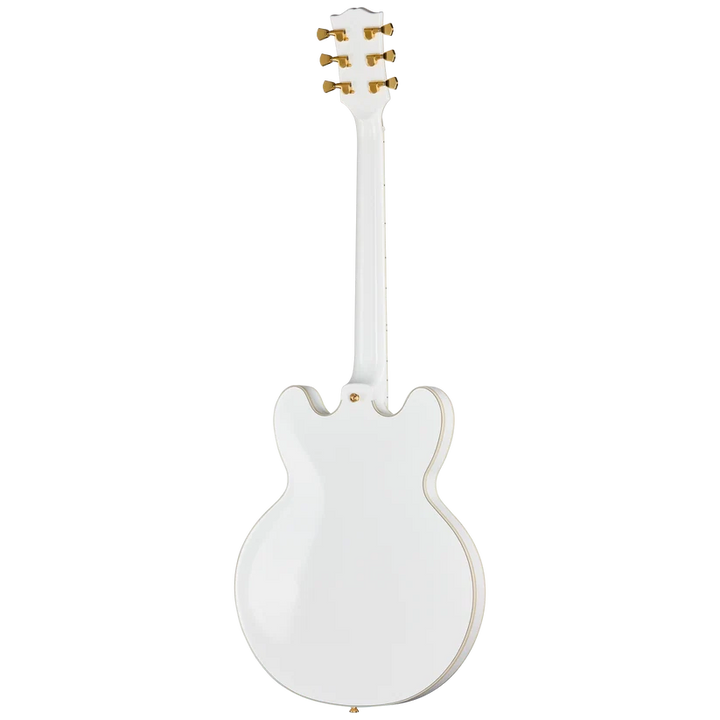 Epiphone Alex Lifeson 1976 ES-355 Reissue Electric Guitar - Alpine White — back view