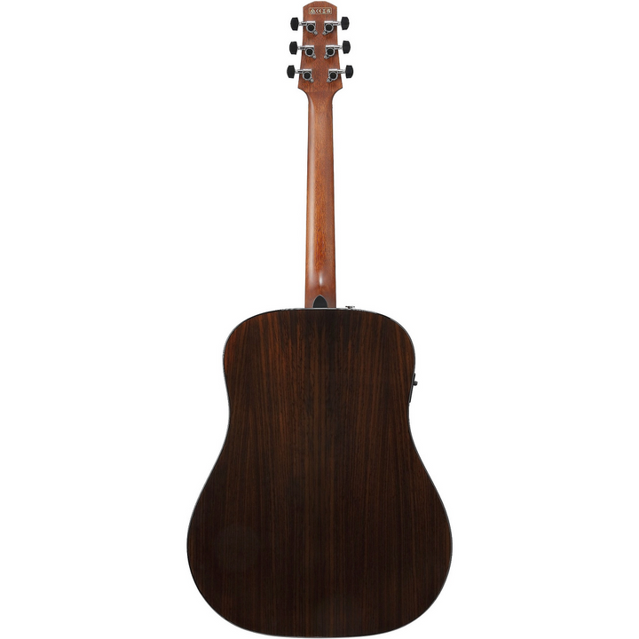 Ibanez Advanced Acoustic AAD58E Acoustic Electric Guitar - Natural High Gloss — back view