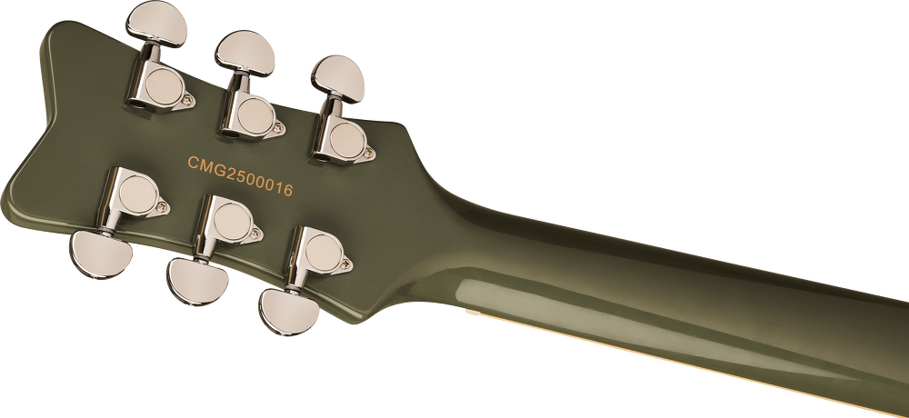 Gretsch Streamliner Jet Club 1 Pickup Electric Guitar - Olive Drab headstock, back