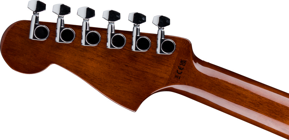 Fender California Standard Redondo CE Acoustic Electric Guitar - 3 Color Sunburst headstock, back