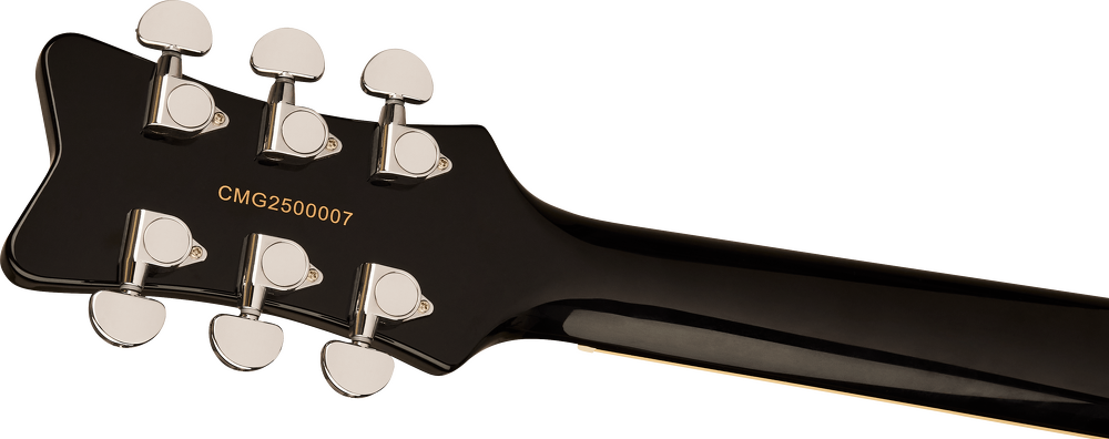Gretsch Streamliner Jet Club Electric Guitar - Jet Black headstock, back