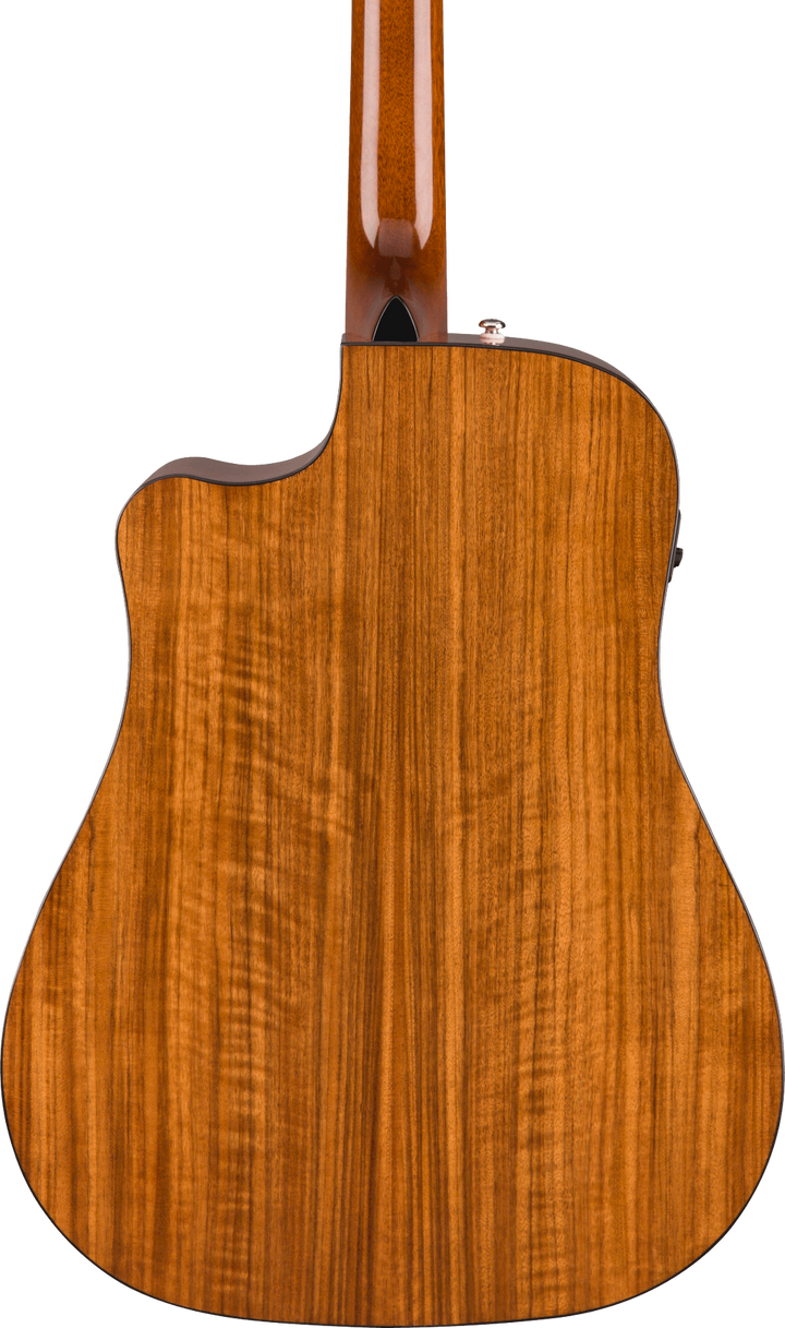 Fender CD-140SCE 12-String Acoustic Electric Guitar - Natural — three-quarter back view