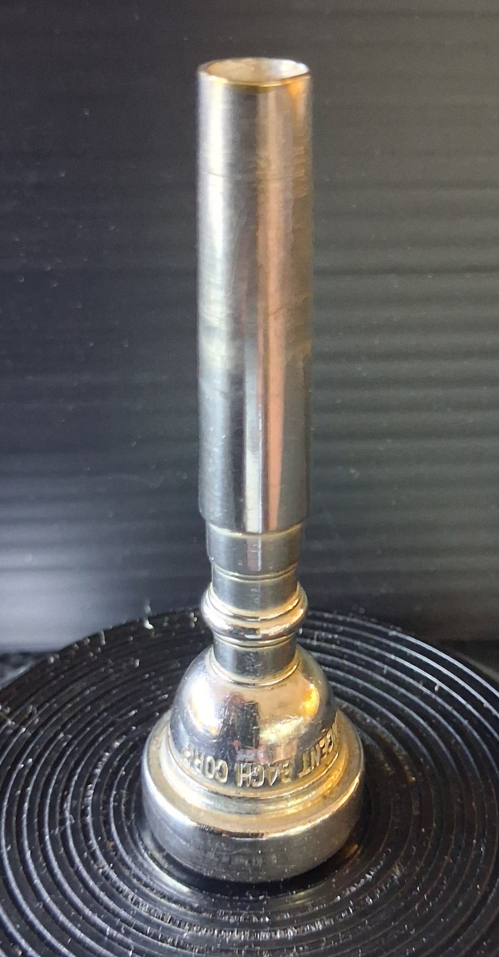 Used Bach Silver-Plated Trumpet Mouthpiece - 7C — Front 1