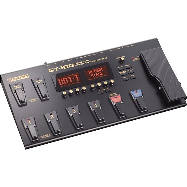 Boss GT-100 Multi-Effects Processor Pedal (B-Stock) — front angle