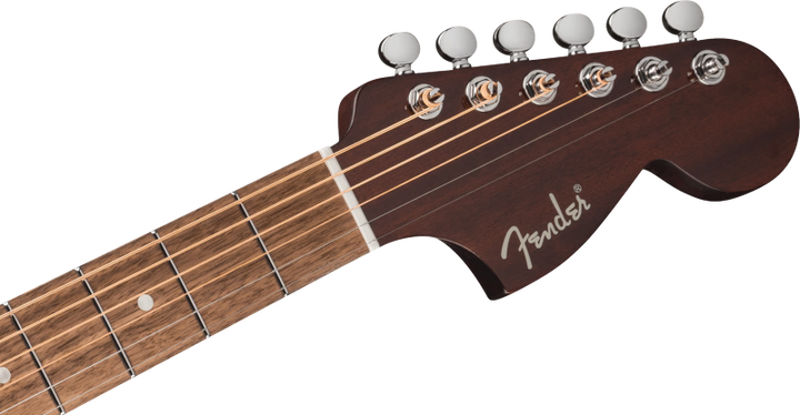 Fender California Deluxe Monterey Acoustic Electric Guitar - Black headstock
