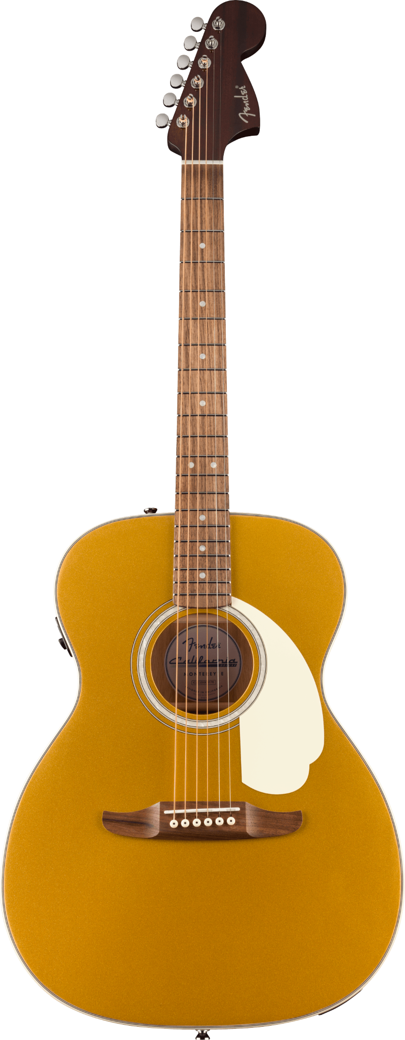 Fender California Deluxe Monterey Acoustic Electric Guitar - Aztec Gold