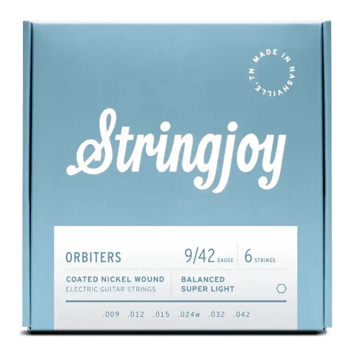 Stringjoy SJ-OR0942 Balanced Coated Nickel Wound Electric Guitar Strings - Super Light
