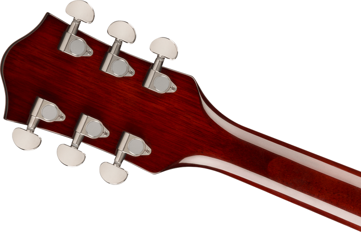 Gretsch G2655 Streamliner Center Block Jr. Double-Cut With V-Stoptail Electric Guitar - Steel Olive headstock, back