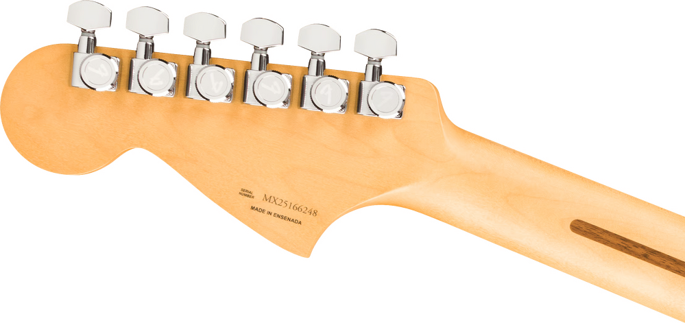 Fender 'Limited Edition' Player Fusion Jaguar Baritone Electric Guitar - Silverburst headstock, back