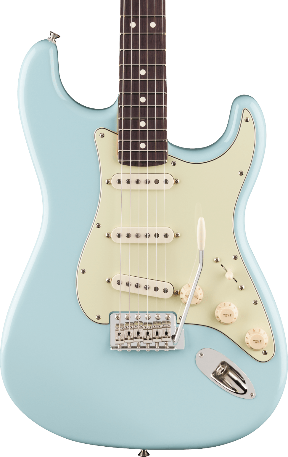 Fender 'Limited Edition' American Professional Classic Stratocaster - Daphne Blue — Three quarter front 1