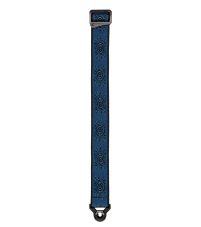 D'Addario Planet Waves Auto Lock Vintage Guitar Strap - Blue Suns — Front 2