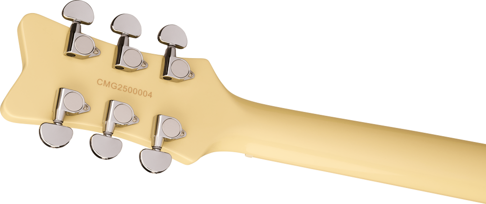 Gretsch Streamliner Jet Club Electric Guitar - Aged White headstock, back