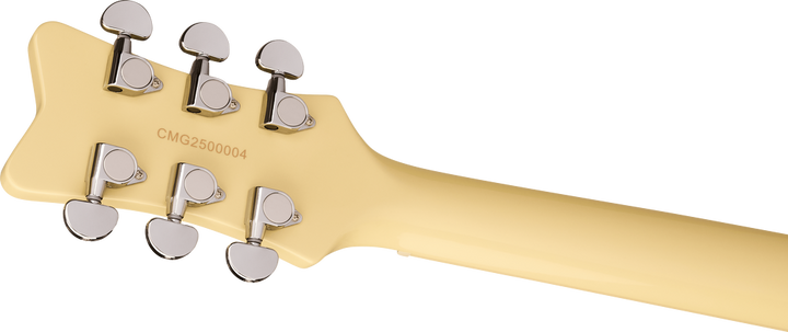 Gretsch Streamliner Jet Club Electric Guitar - Aged White headstock, back