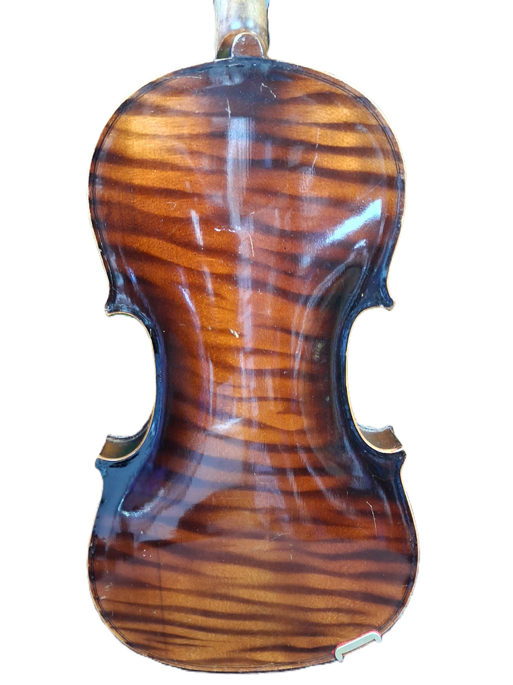 Used German Made Copy of a Strad Full Size Violin - With Case and Bow — Three quarter back 1