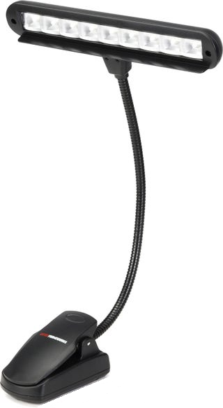 Gator Frameworks GFW-MUS-LED Clip-on LED Music Lamp - With Adjustable Neck — Front angle 2