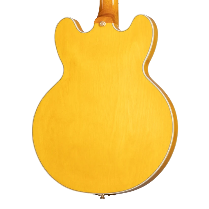 Epiphone Sheraton Semi Hollow-Body Electric Guitar - Natural — three-quarter back view