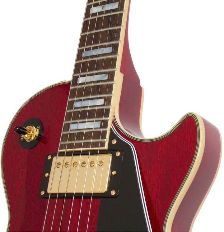 Epiphone Limited Edition Les Paul Custom PRO 100th Anniversary Electric Guitar - Cherry — Detail 1