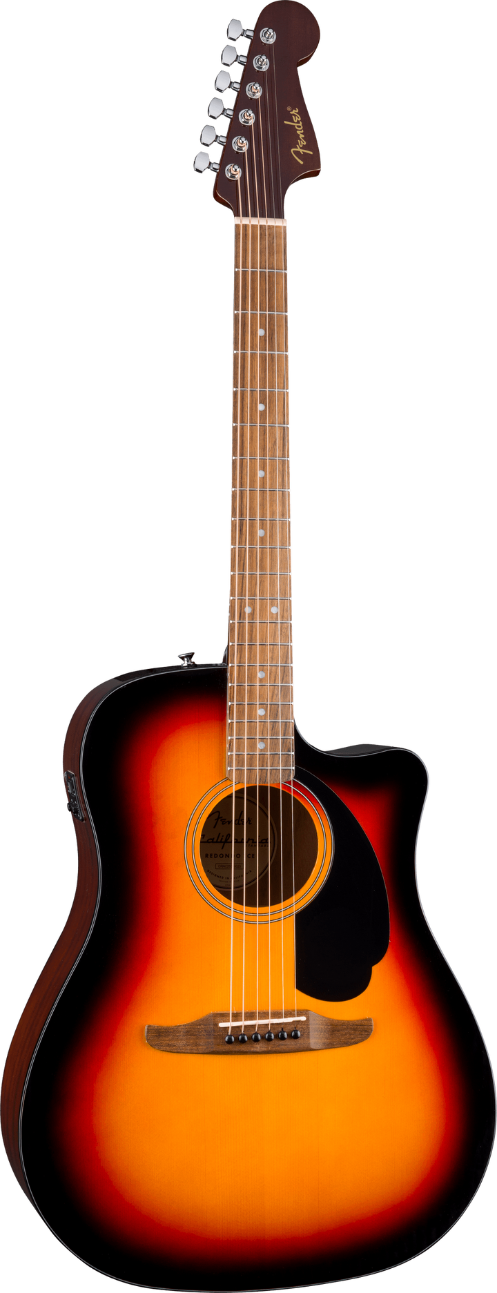 Fender California Standard Redondo CE Acoustic Electric Guitar - 3 Color Sunburst — front angle