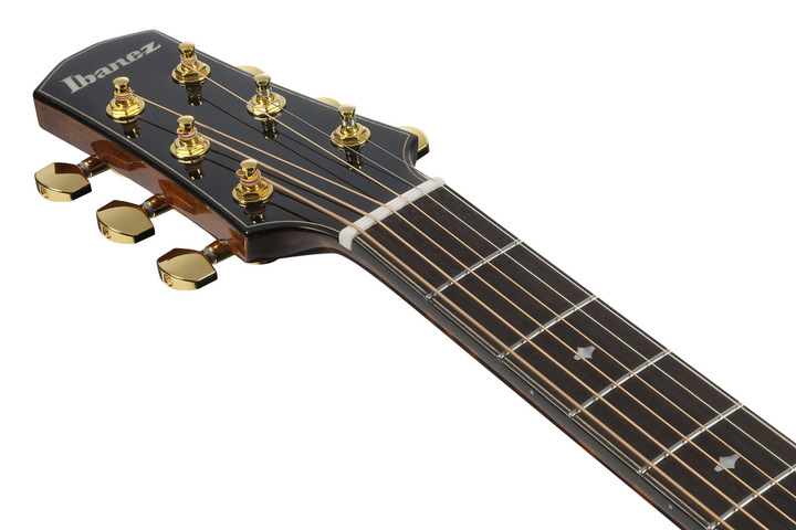 Ibanez AAD381CENT Advanced Acoustic Series Acoustic Guitar - Natural High Gloss headstock