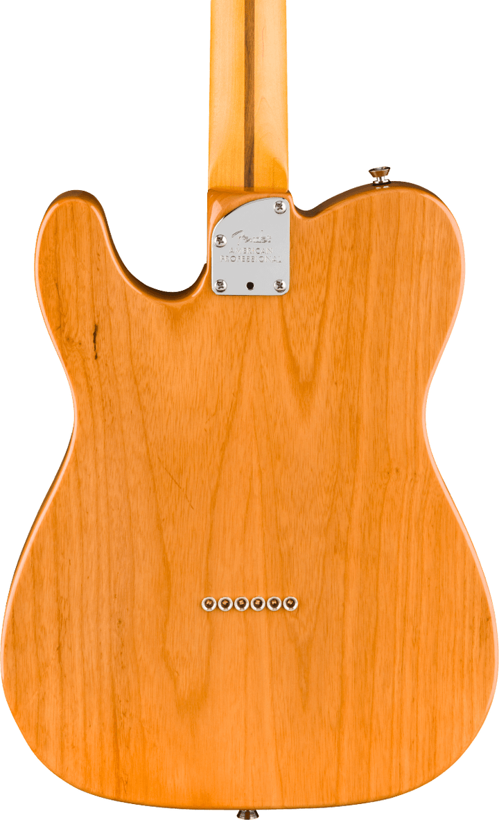 Fender American Professional Telecaster Electric Guitar - Natural — three-quarter back view
