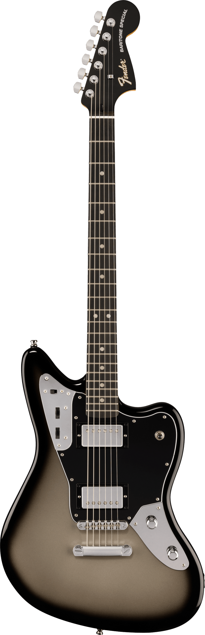 Fender 'Limited Edition' Player Fusion Jaguar Baritone Electric Guitar - Silverburst