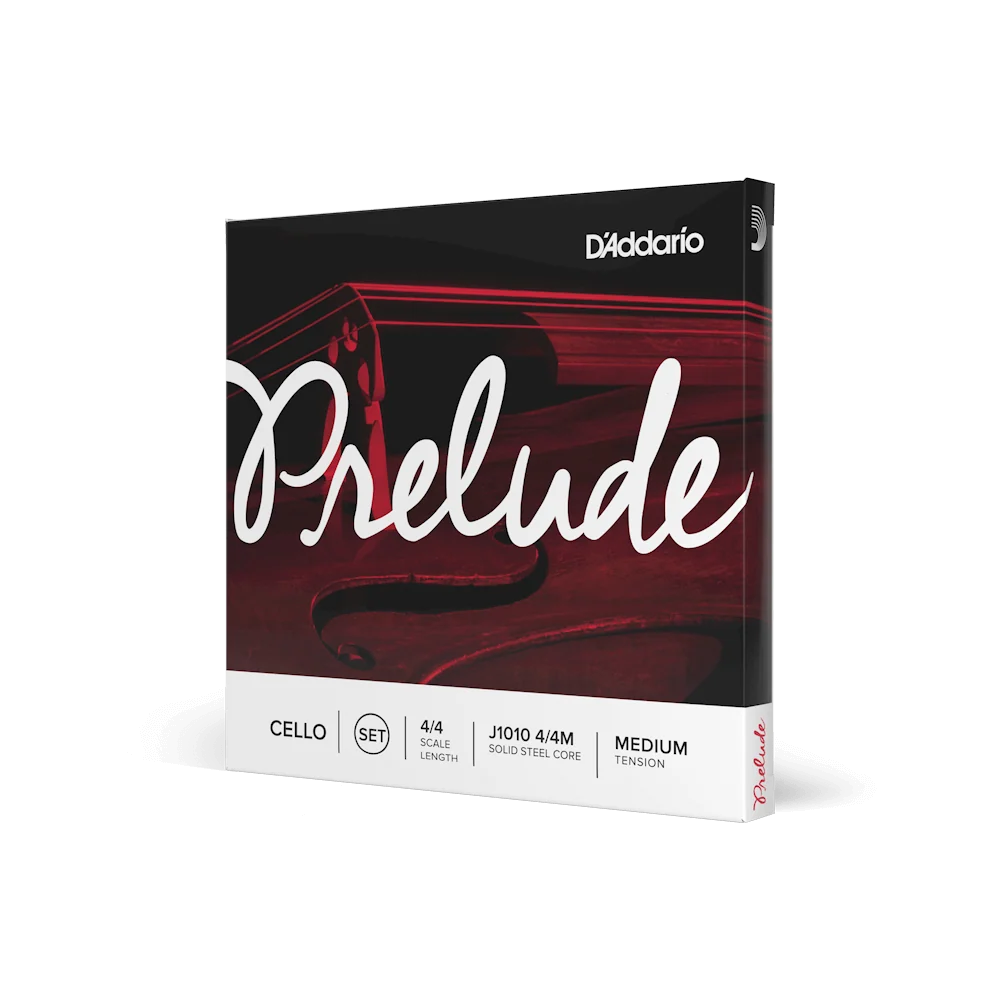 Prelude J1010 4/4 Scale Cello String Set - Medium Tension — front angle