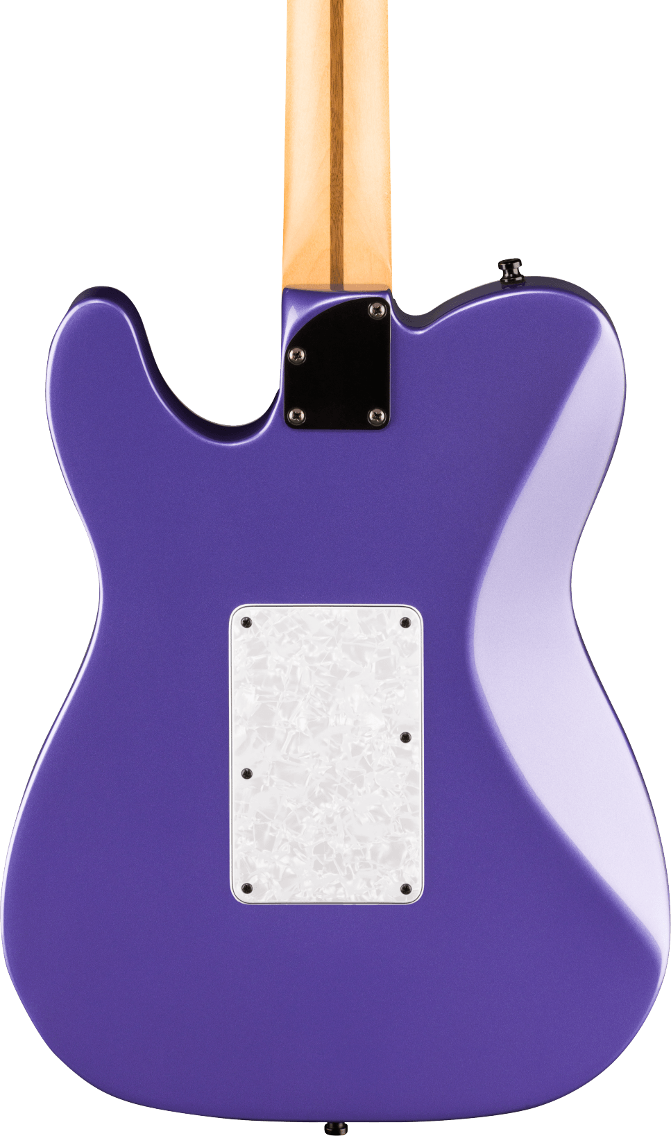 Fender 'Limited Edition' Player Fusion Telecaster HH Electric Guitar - Aura Metallic w/Floyd Rose — three-quarter back view