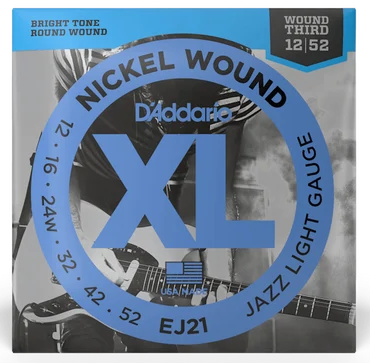 D'Addario EJ21 Jazz Electric Guitar Strings - Light