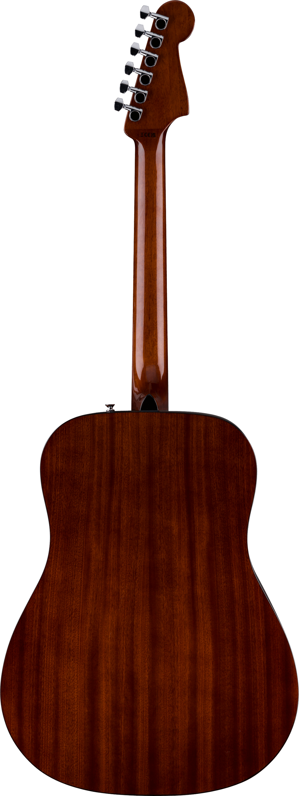 Fender California Standard Redondo Left-handed Acoustic Guitar - Natural — back view