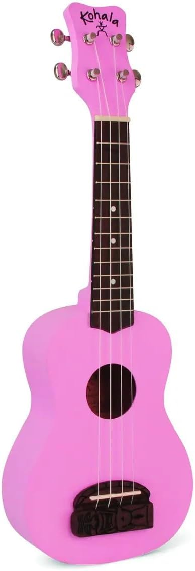 Kohala KT-SPU 'Tiki Series' Soprano Ukulele - Pink 2