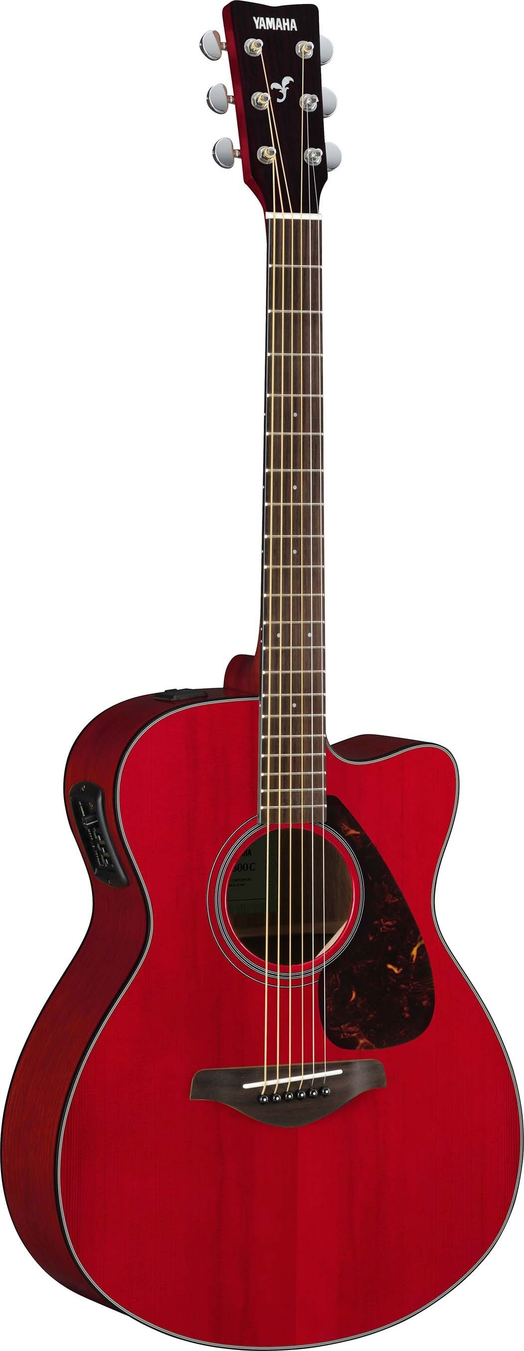Yamaha FSX800CRR Body Ruby Red Acoustic Guitar 2