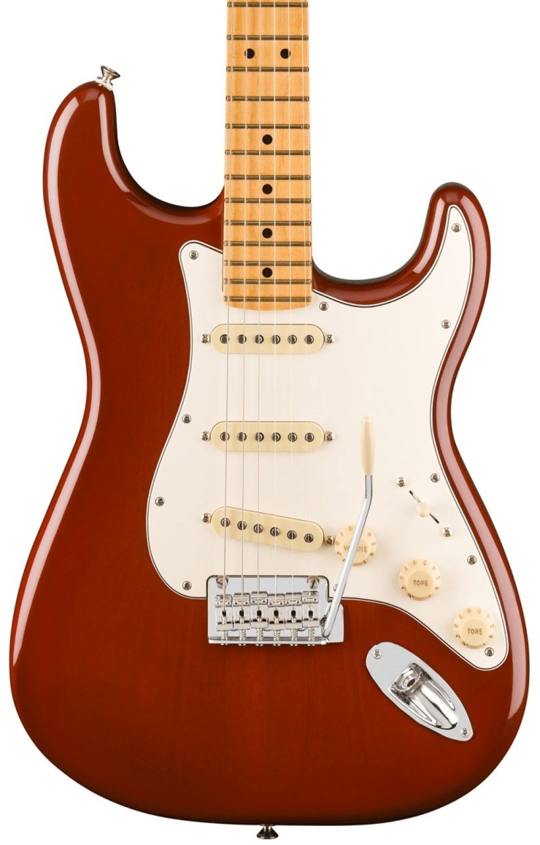 Fender Player II Stratocaster Electric Guitar - Transparent Mocha Burst With Maple Fingerboard