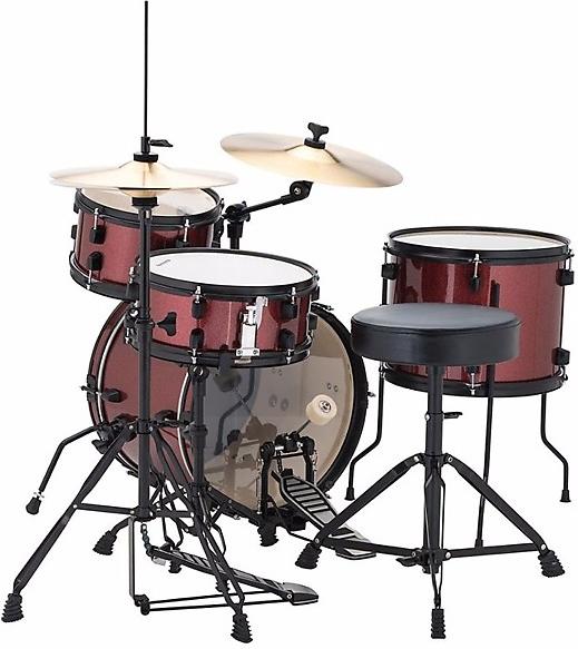 Ludwig 'Questlove' Pocket Kit Complete Drum Set - Wine Red Sparkle