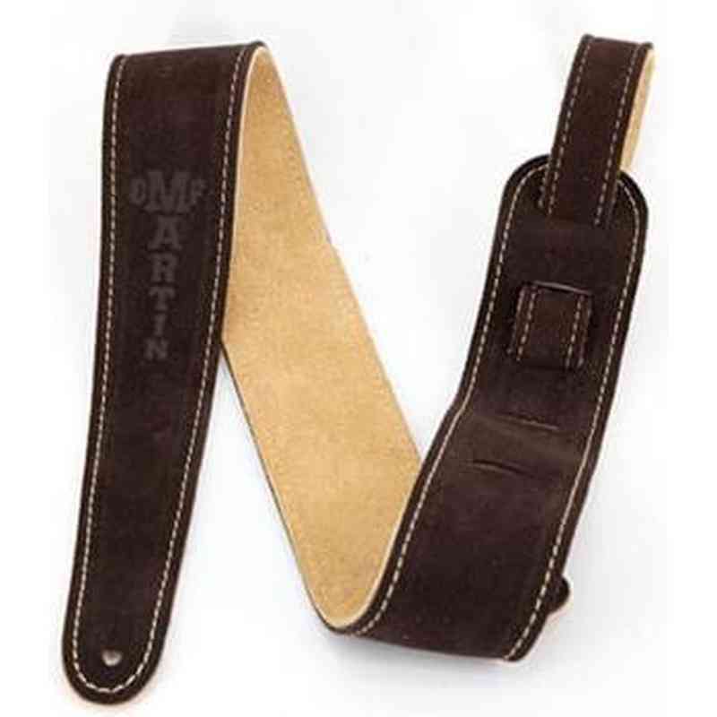 Martin Brown Suede Guitar Strap