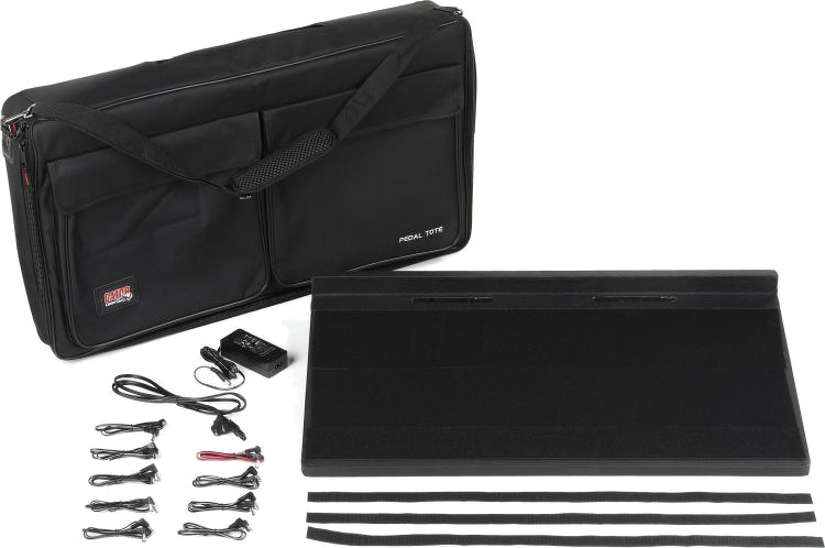 Gator Pro-Size Pedal Board - With Carry Bag & Power Supply