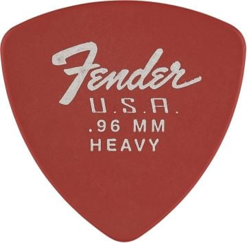 Fender 346 Dura-Tone Delrin Pick .96 Guitar Picks - Fiesta Red (12-Pack)