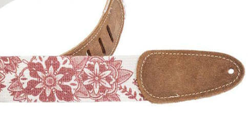 Henry Heller 'David Hale Series' 2\" Cotton Guitar Strap  - Printed Flower Design 2