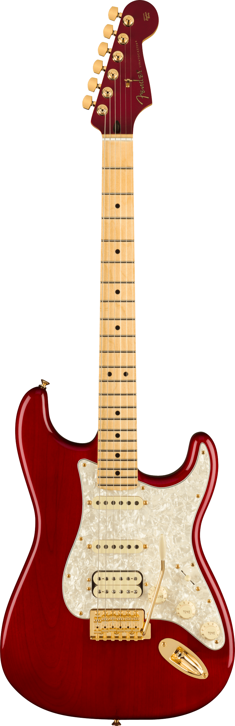 Fender Tash Sultana Stratocaster with Gig Bag (Maple/Transparent Cherry) 2