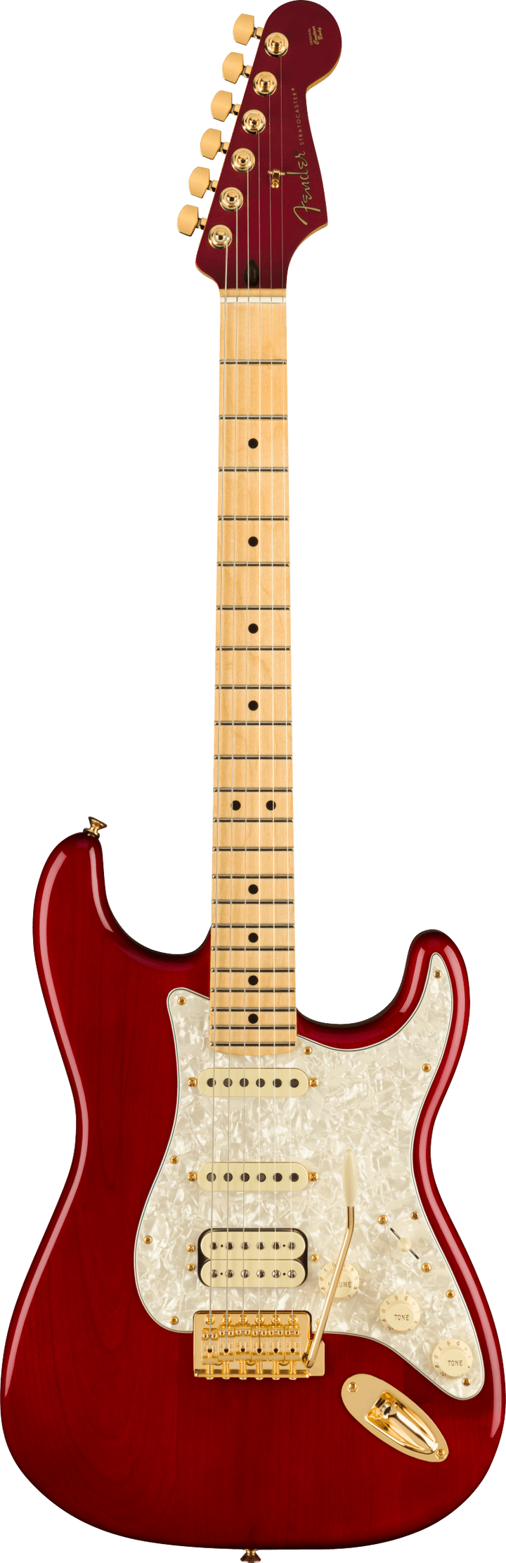 Fender Tash Sultana Stratocaster with Gig Bag (Maple/Transparent Cherry) 2