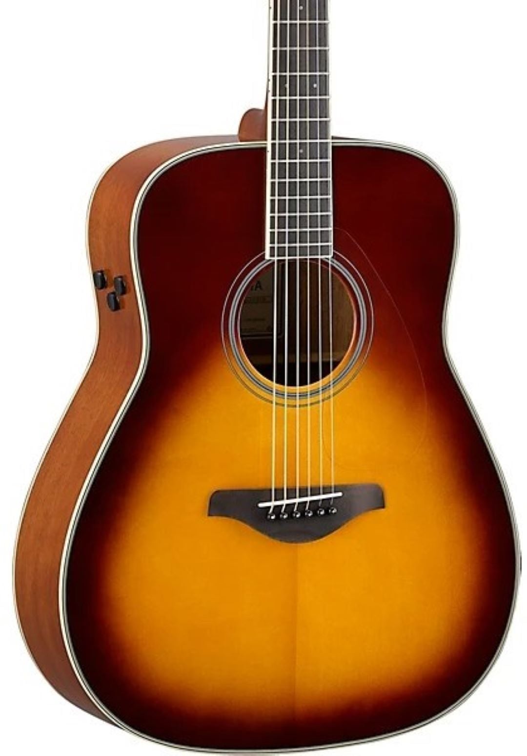 Yamaha FG-TA TransAcoustic Dreadnought Acoustic Electric Guitar - Brown Sunburst